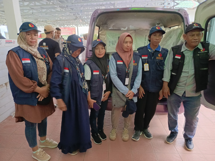 Distribusi Logistik Pilkada 2024 di Desa Tepian Batang Berjalan Lancar dan Aman