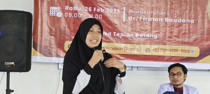 Sosialisasi "Anak Sehat dan Bahagia dengan Gizi Seimbang" di Desa Tepian Batang